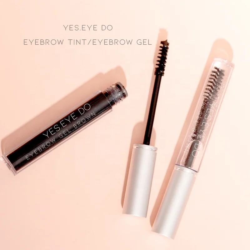 High QualiPrivate Label Eyebrow Clear Setting Eye Brow Tinted Styling Gel Tube with Brush Private Label Waterproof Eyebrow Gel