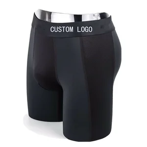 Men's Underwear Bamboo Soft Elastic Band Life Fitness Boxer Briefs High Quality Custom Plus Size Breathable Mens Boxer Underwear