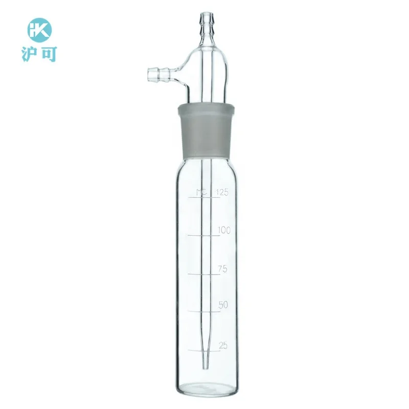 Huke Lab Glass Absorber Bottle Gas Sampling Tube Impinger10ml~275ml