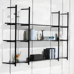 Modern floating wall shelves home decor wall mount bookshelf for living room