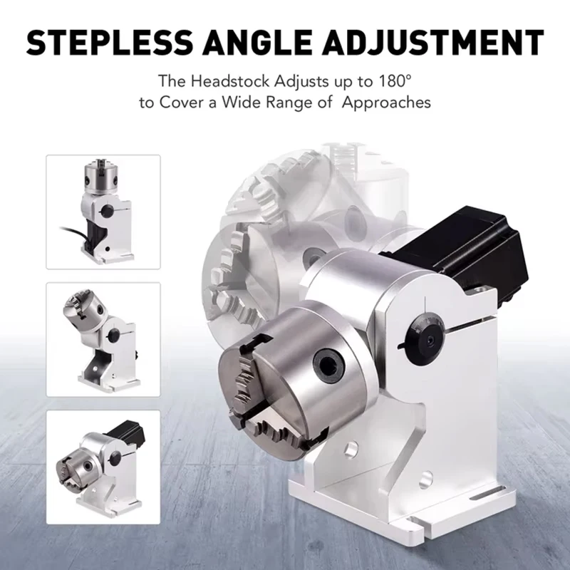 High Quality 20w 30w 50w Rotary Axis for Fiber Laser Marking Machine New Condition Metal Rotary Table Wavelength 1064nm