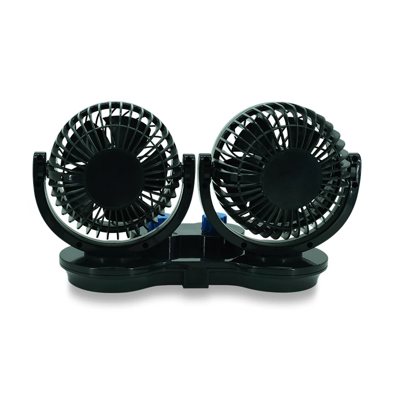 Двухсторонний автомобильный вентилятор постоянного тока 12 В/24 В универсальный портативный воздушный для автомобиля регулируемый охлаждающий кулер с двумя