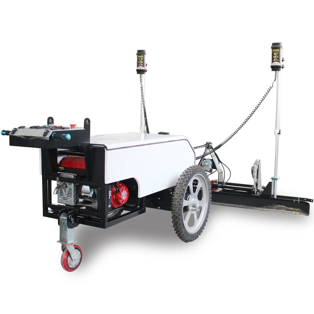 High Efficiency Land Ground Tool Vibratory Floor Paving Road Laser Screed Leveling Good Price Concrete Laser Screed Machine