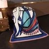 Cabeza de caballo azul