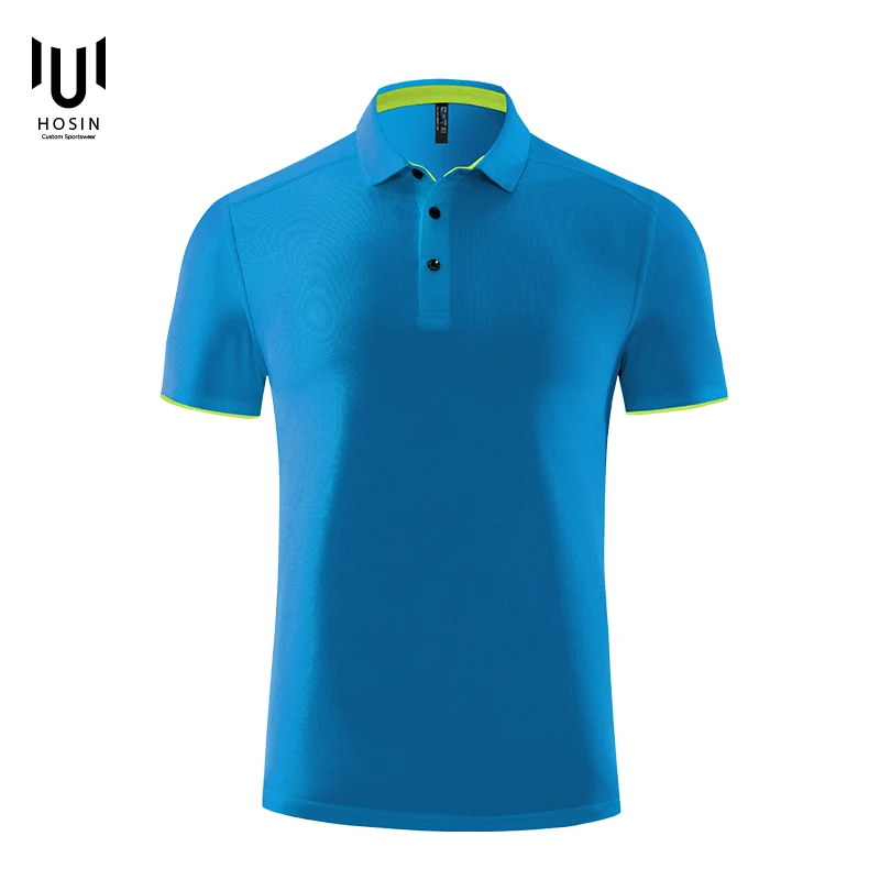 Tシャツ・カットソー FEDELI Men Polo Shirts 8UED5910 907 BLUE Customized Logo Colors Short Sleeve Golf Tshirt Wholesale
