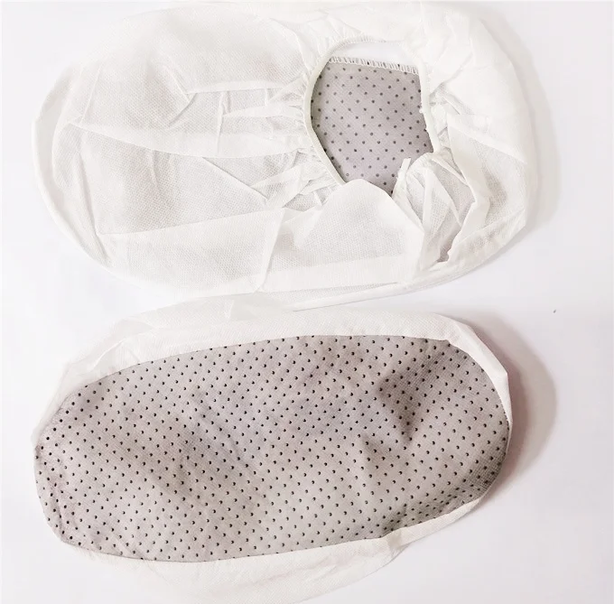 Dotted Nonslip Non Woven Disposable Antiskid Overshoe Shoe Cover manufacture