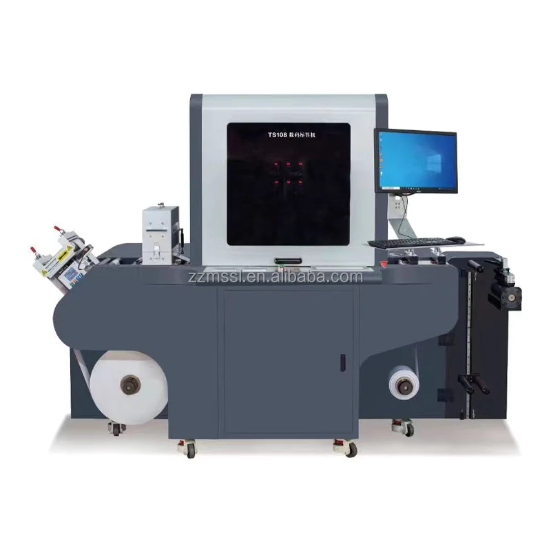 Printing Machine 100mm Inkjet Label Printer Cmyk Color Ink Tanks Automatic Printer