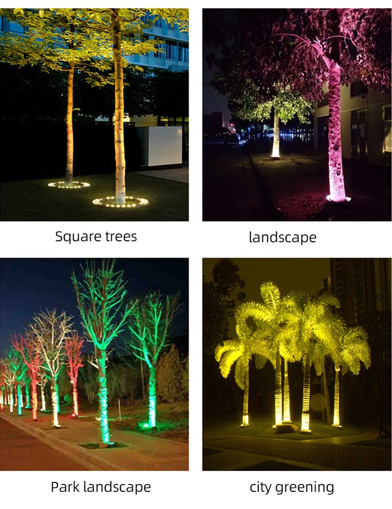 Led Tree Hug Lamp Outdoor Dmx512 12w 48w Rgbw Colorful Garden Spot ...