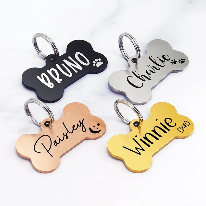 Wholesale Blank Stainless Steel ID Metal Military Dog Tags Name Tag Dog ID  Tag - China Dog Tag and Stainless Steel Dog Tags price
