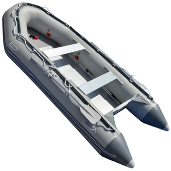 CE Aluminum floor Pvc Folding Pontoon Rubber boat Inflatable Boat for fishing