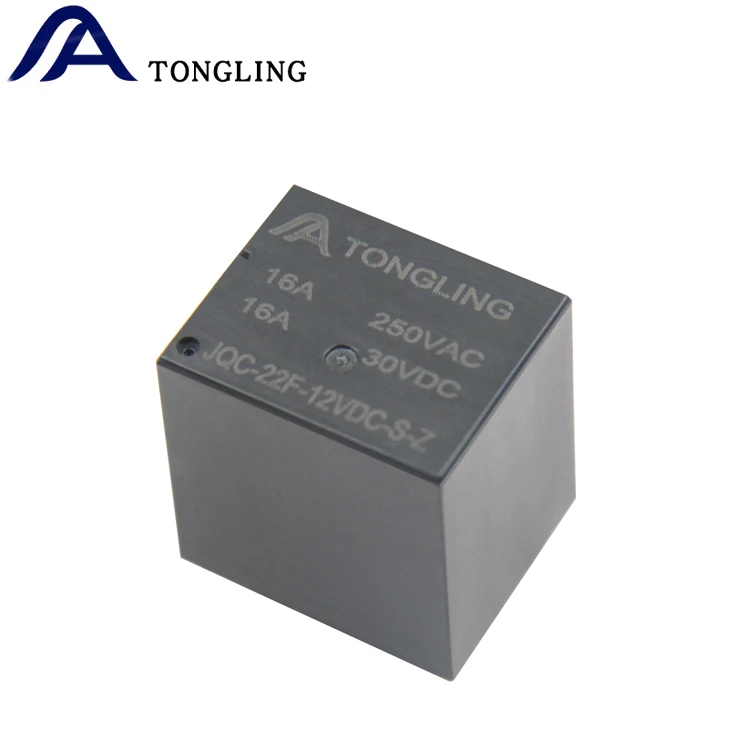 TONGLING JQC-22F 5V 6V 9V 12V 24V 5 Pin Mini Relay 16A 250VAC Load Factory Direct Sale