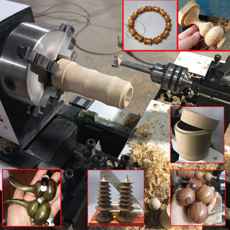 Wood Lathe Wood Turning Lathe Machine Drumstick Making Machine Round Sticker Making Machine Factory Price