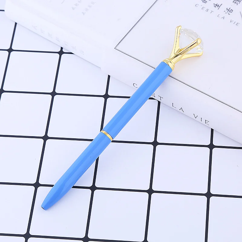 Рекламная подарочная ручка индивидуальная шариковая металлические шариковые ручки со стразами и