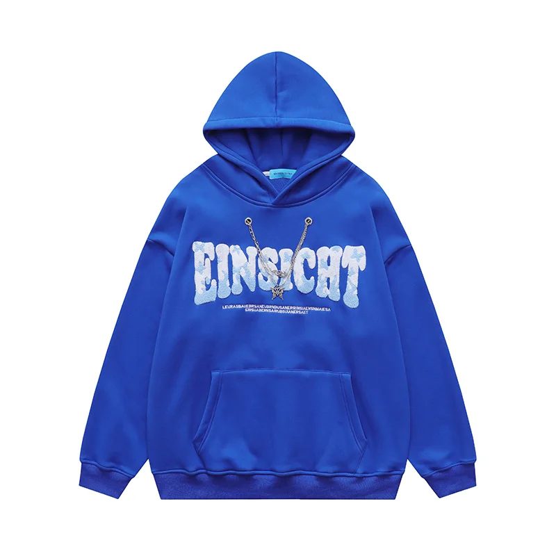 Unisex Pink Hoodie With Crip Pattern, Streetwear Style