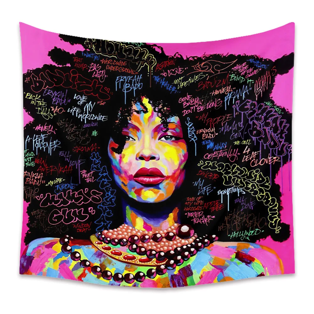 African american woman tapestry hot sale