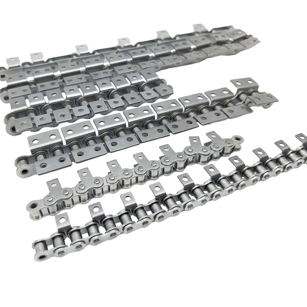 SA1 SA2 WA1 WA2 Steel Short Pitch Roller Chain Stainless Steel Conveyor Chain Attachment