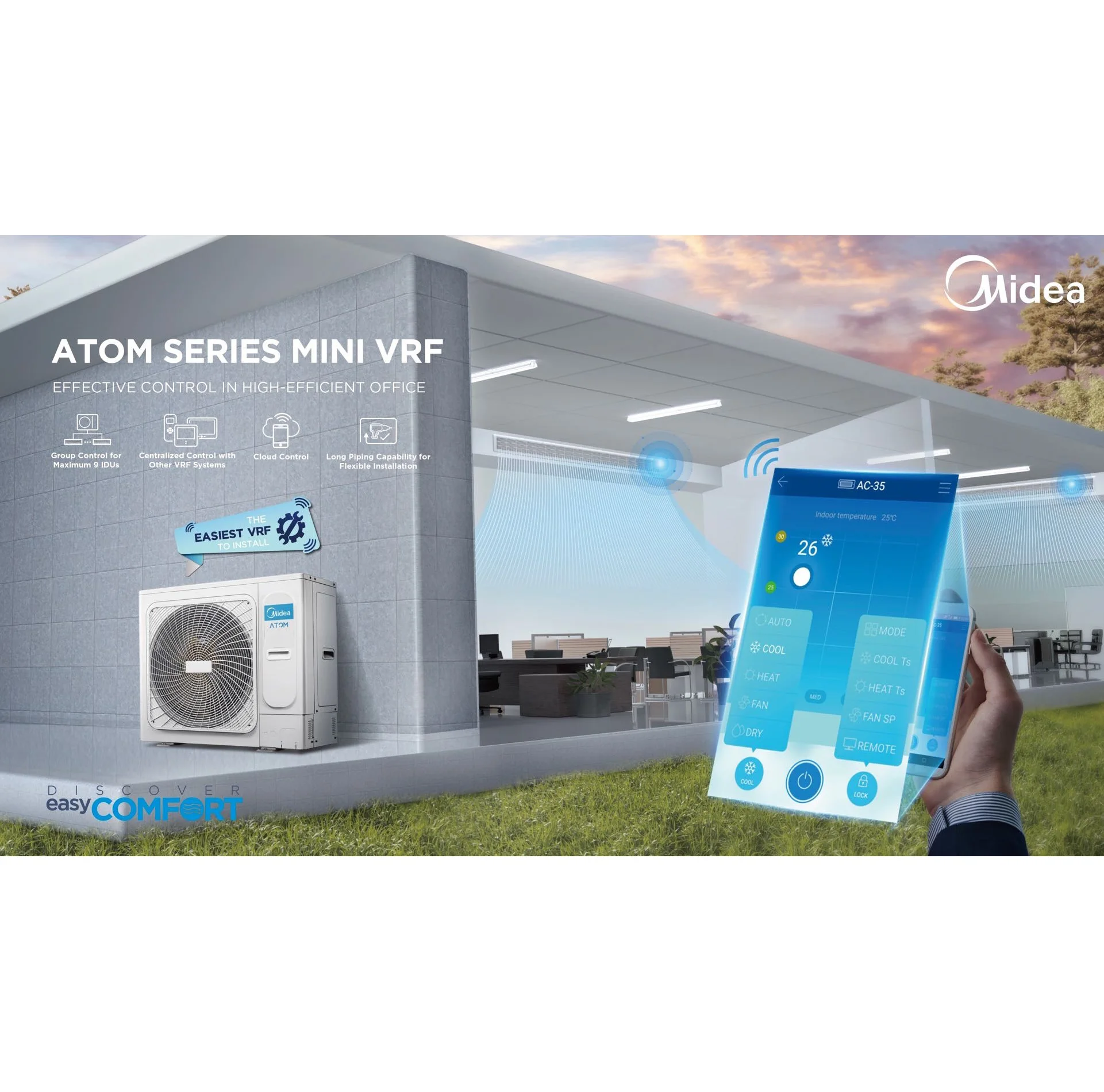 Midea Energy-Efficient Central Air Conditioner Wholesale