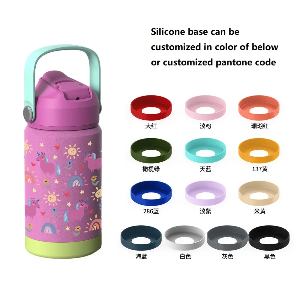 School Water Bottle 500ml Vacuum Flask Big Mouth for Double-wall 304 Stainless Steel Durable Leakproof BPA Free 12-24hr