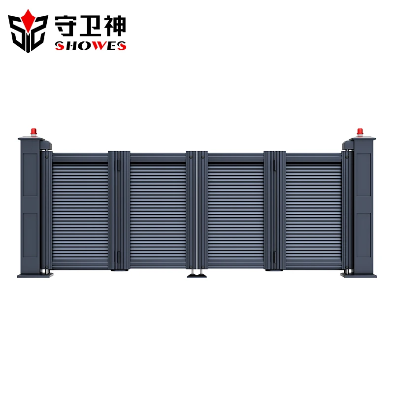 Modern Gate Fence Design Aluminum Patio Main Entrance Metal Folding Sliding Gate