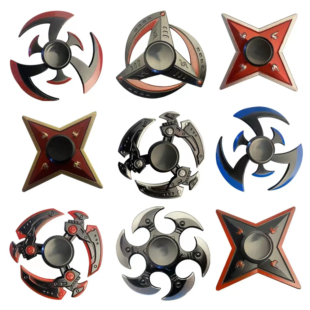 Alloy Red Hand Fidget Spinner Long Time Rotation Hand Ninja