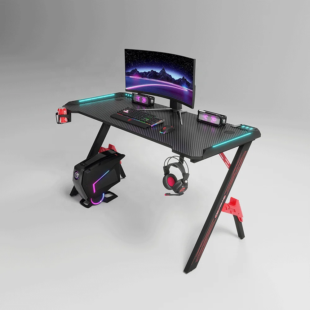 Factory Directly Sale Metal Extendable Gaming Desk for Computer Office Use