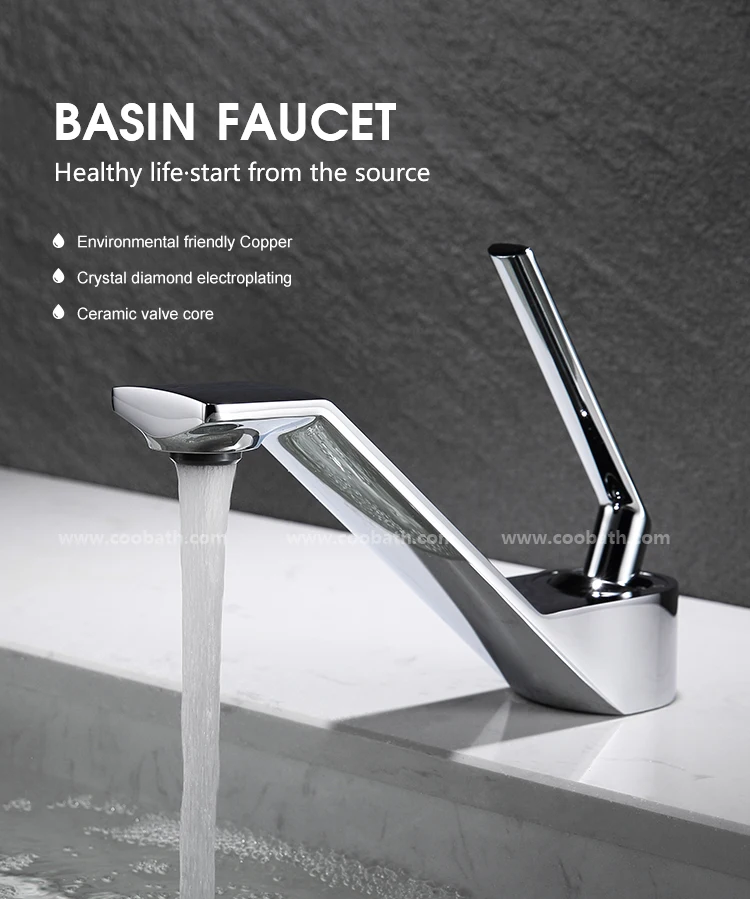Customizable Bathroom Wash Basin Faucet Modern Design Brass Bath Mixer ...