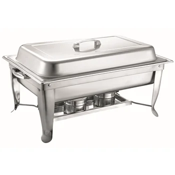 Buphex SS201 High Quality Economy Chafer 9L 533-1 Foldable Chafing Dish with GN1/1x1 Food warmer for hotel, restaurant, buffet