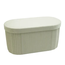 High Quality Household Furniture Folding Storage Ottoman Stool Ottoman Bench