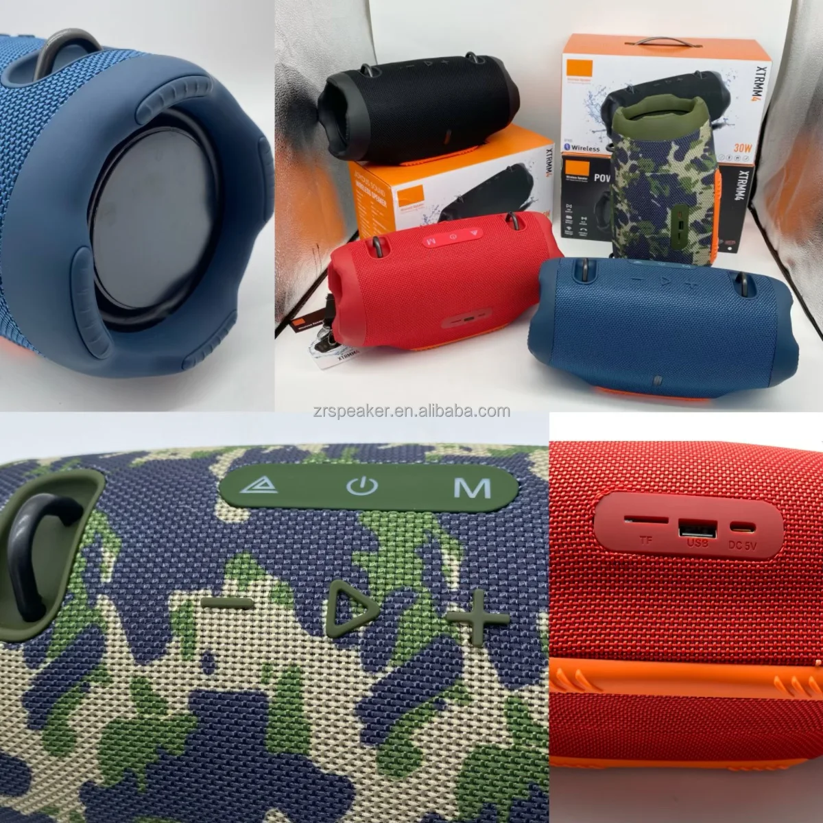 Hot Selling Xtreme 4 Wireless Speaker BT 5.0 Stereo Portable Speaker Loud Waterproof Outdoor Speaker With Straps