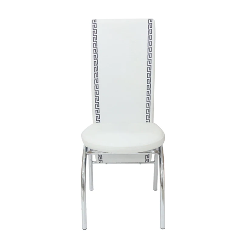 Modern Glass Metal Table With 4 Chairs Dining Table Set In Kitchen And Restaurant Furniture