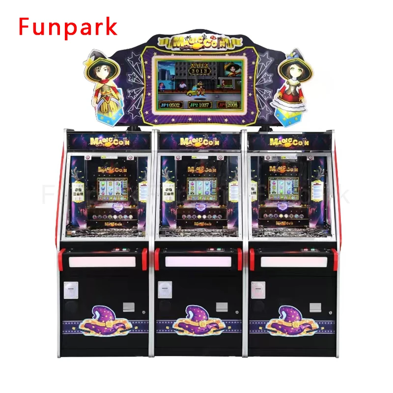 Funpark Win Lottery Arcade Game Machine Professionally Made Indoor Adult Metal Coin Pusher for Sale for Amusement Center details