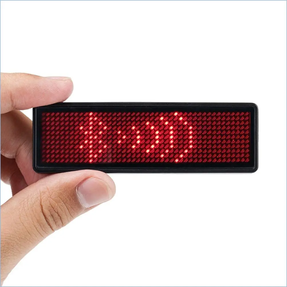 margen Berri stor Wholesale Hotel Digital Lighting Wearable Pin Name Board Badge Programmable  Led Name Tag From m.alibaba.com