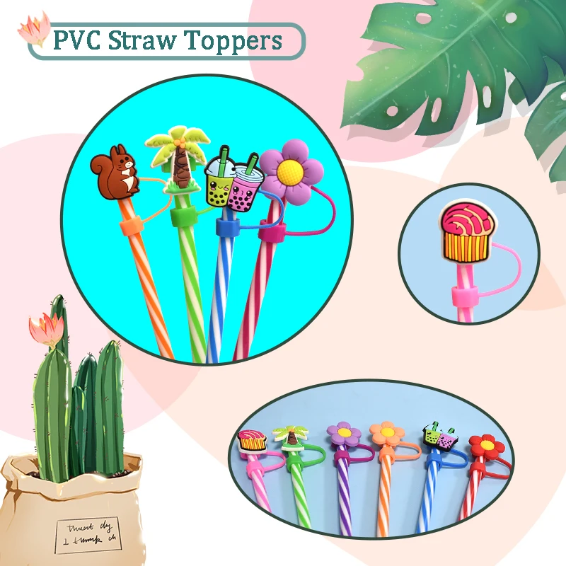 Factory Hot Selling Valentine's Day Product Straw Charms Custom Straw 