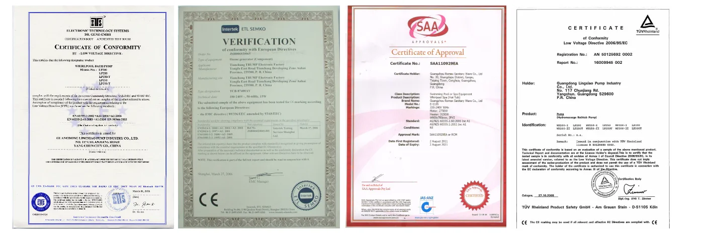 Freestanding Whirlpool Spa Hot Tub with 34 Jets and 6 Person Capacity for Hydrotherapy Massage