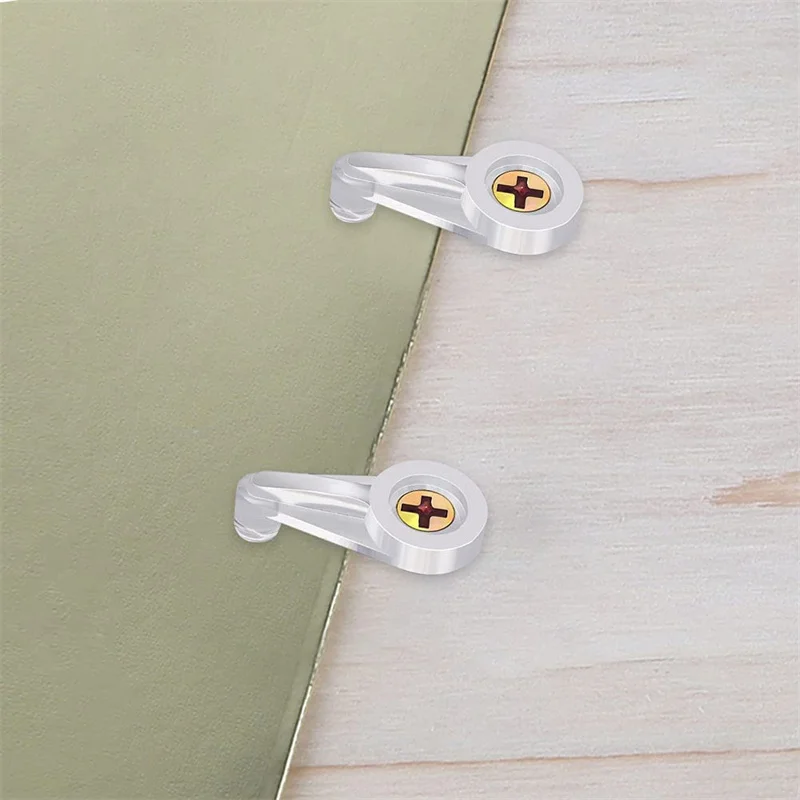 Glass Retainer Clips Kit Transparent White 4mm Glass Clip Clips
