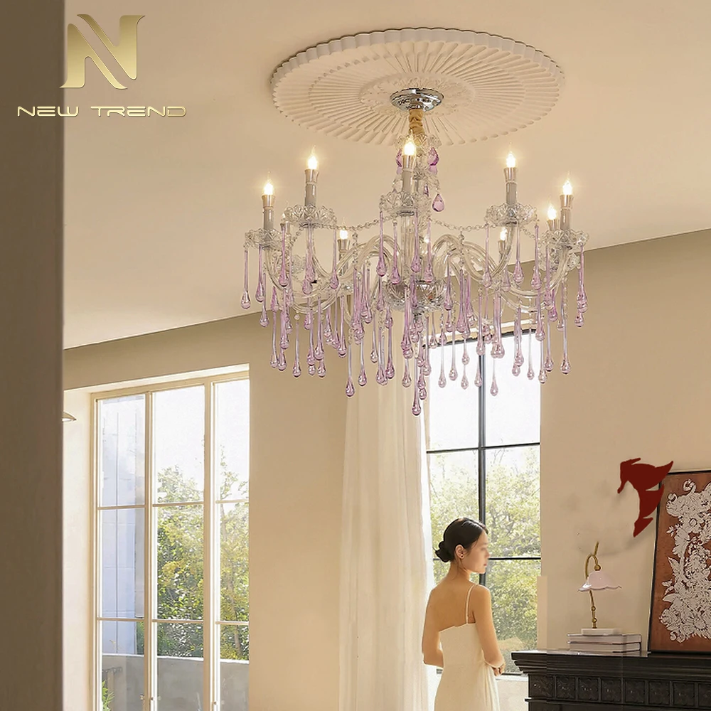CPL-463 Modern Sculptural Murano Glass Chandelier – Artistic European Style Pendant Light for Villa Dining
