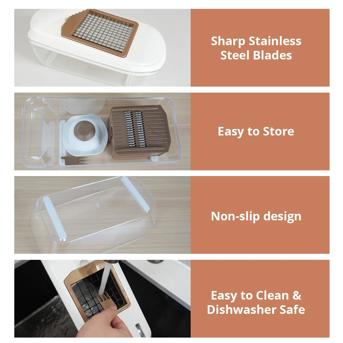 WOKA Kitchen Accessories Hot Sale Vegetable Slicer Food Processor Veggie Chopper Grater aperçu 5