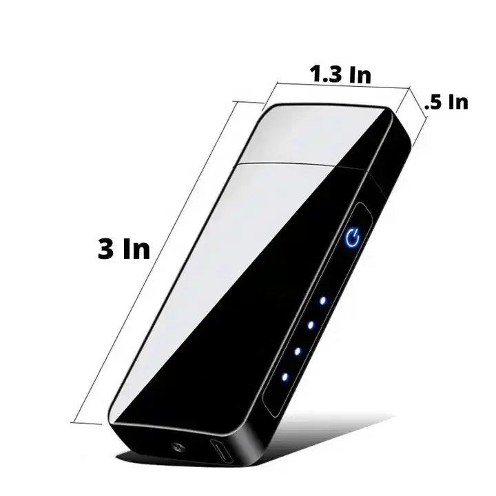 Portable Plasma Lighter with Spinning Arc Free Fire Torch Lighter Metal Cigar Cigarette Lighter for Man Gift