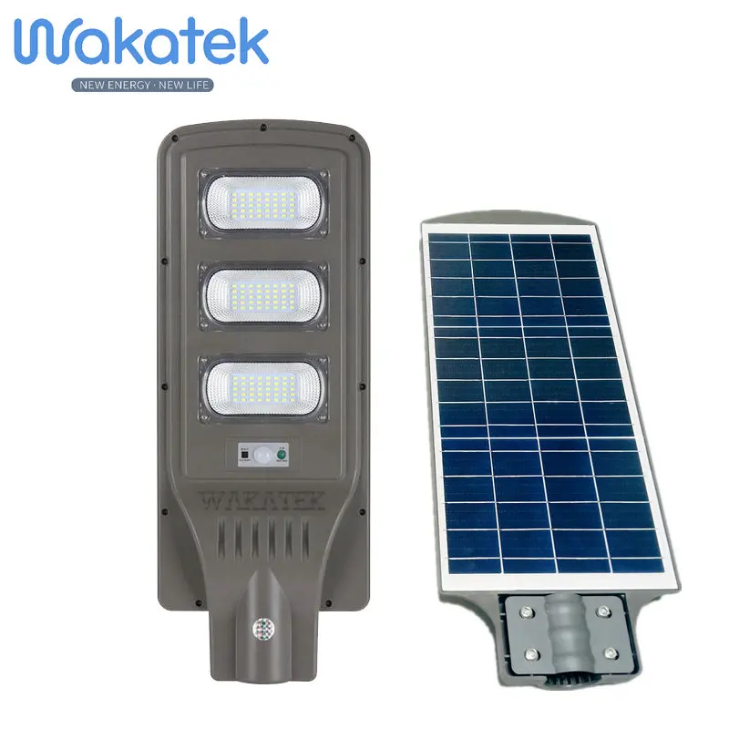 60 watts light control intelligent discharge system monocrystalline silicon 80AH aluminium outdoor all in one solar street light
