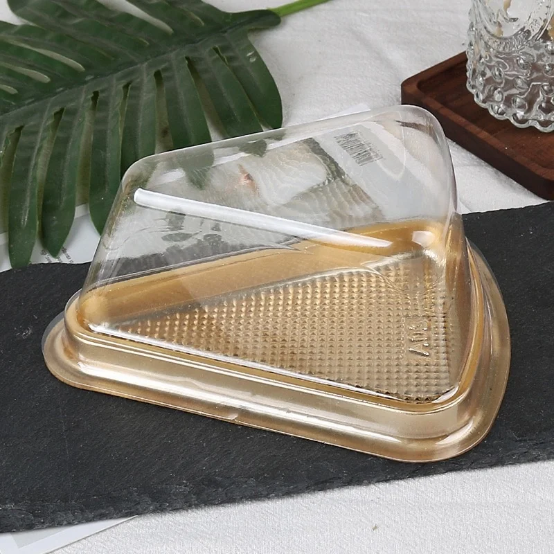 Mini Clear Plastic Triangle Cake Box