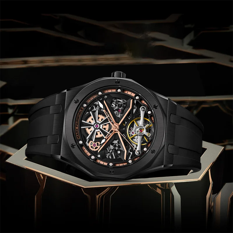 Orologi da uomo di marca di lusso superiore cinturino in gomma orologio  sportivo in vetro zaffiro cronografo da uomo orologio automatico