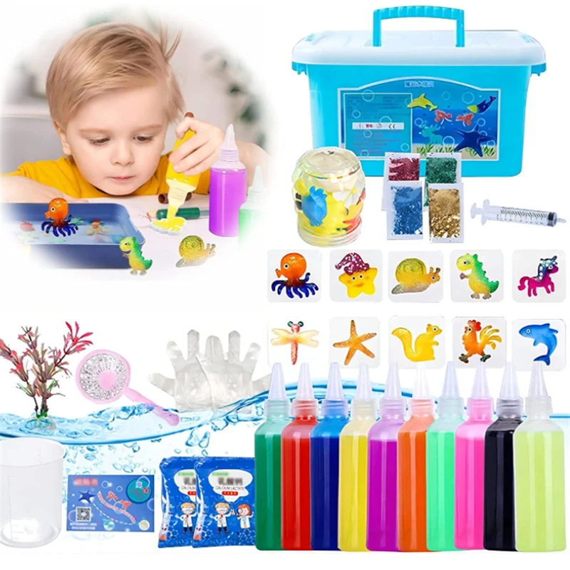 Custom Creative Water Floating Animal Beads Kit Magic Water Elf Toy Kit ...