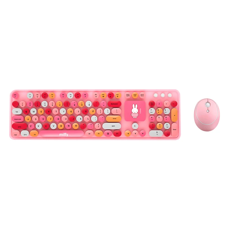 MIPOW X MIFFY OEM Wireless Mechanical Keyboard bluetooth Wireless Keyboard Wireless pink and Blue