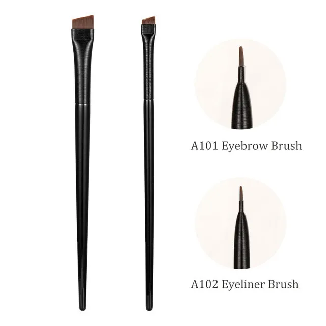 Custom Logo Professional Eyebrow Brushes Tip Eyeliner Brush Angled,Eyebrow Tint Application Brush