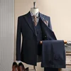 8063 Blu Scuro (completo giacca + gilet + pantaloni)