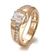 10K solid gold lab diamond ring