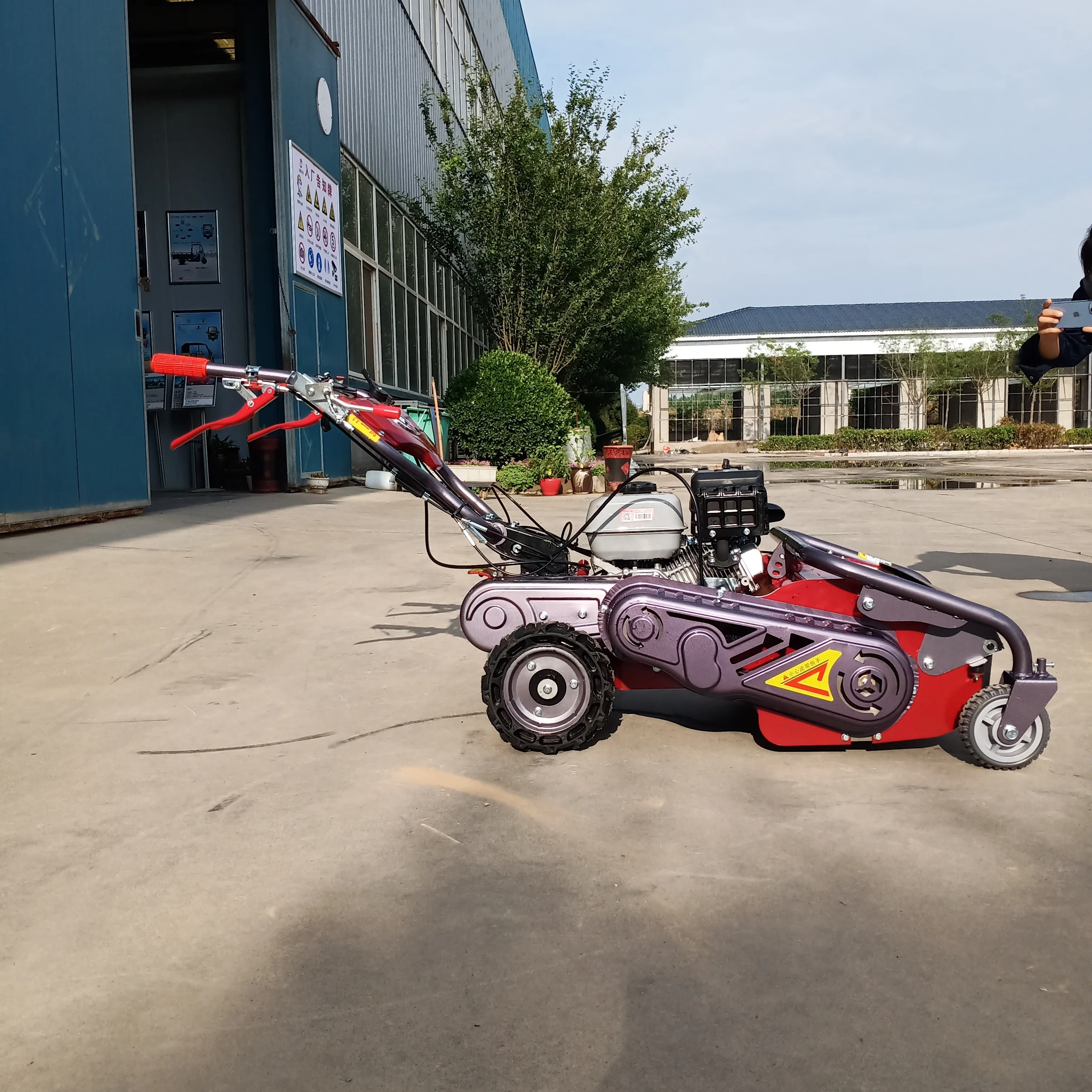 Flail Mower Petrol Engine Self Propelled 4-Stroke Industrial Grade DIY Lawn Grass Cutter