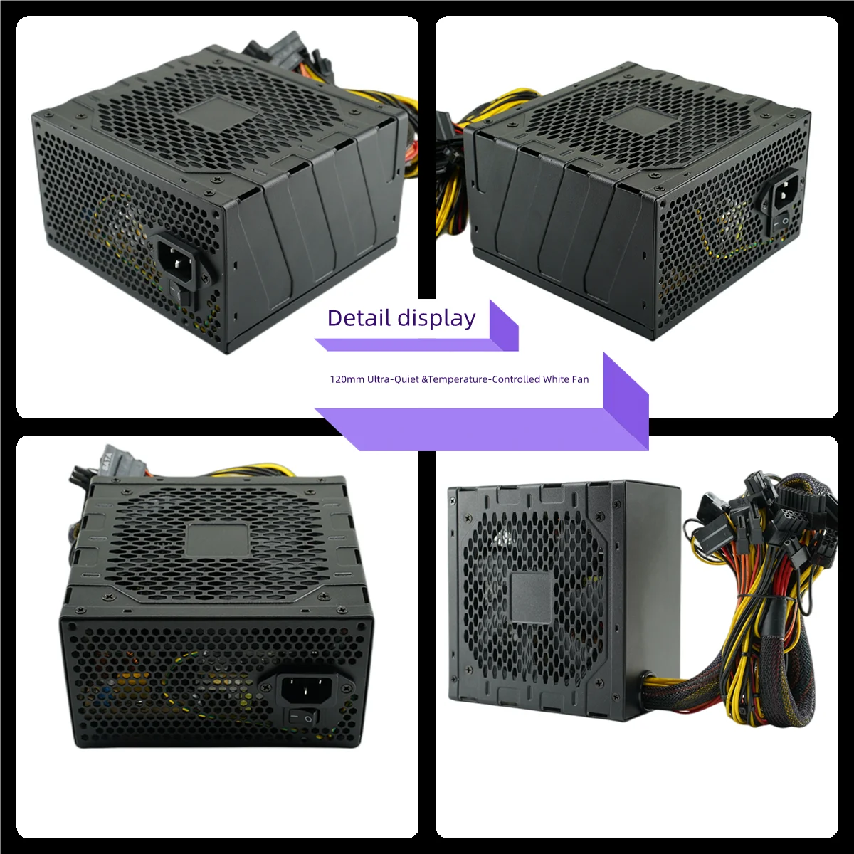 Greenleaf Factory Computer Power Supply Pc Psu Atx 500w 80plus Bronze