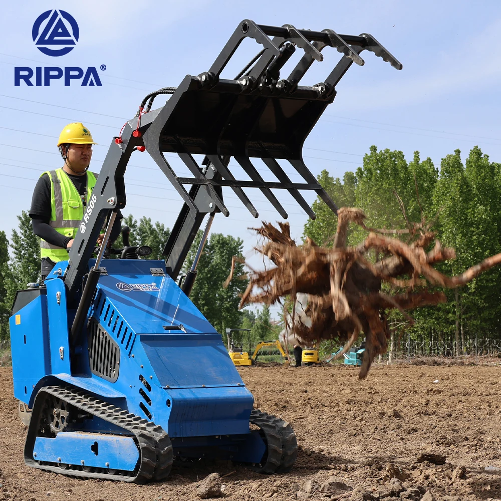 Rippa Cheap Mini Skid Steer Loader Sale 600Kg  New Mini Track Loader Skid Steer