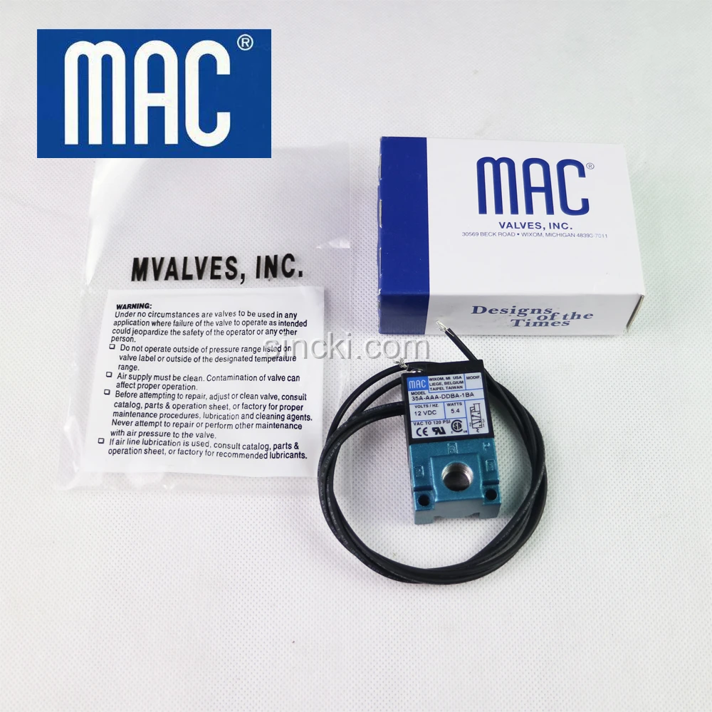 MAC Type 35 Series Direct Solenoid and Pilot Operated Valve Used for Air Lubricator in Machinery Applications
